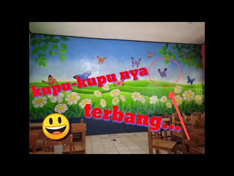 mural painting / wall painting school - the result is very cute