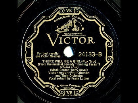 1932 Arden & Ohman - There Will Be A Girl (Frank Luther, vocal)