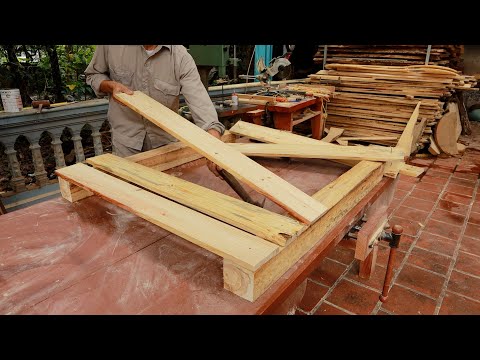 Watch What This Talented Carpenter Did With Scrap Pallet Wood // Woodworking Workshop
