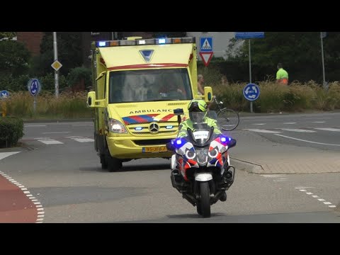 [Spoedtransport] Politie en PICU 09-310 met spoed naar het Radboud UMC in Nijmegen