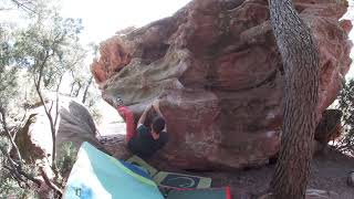 Video thumbnail of Días de borrasca, 6a. Mont roig del Camp