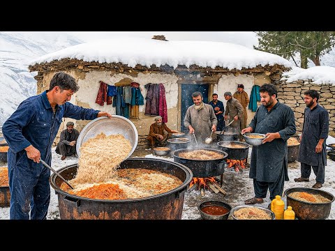 Biggest Wedding Ceremony in the Coldest Village Afghanistan | Cooking & Daily Life in Snowy Winter