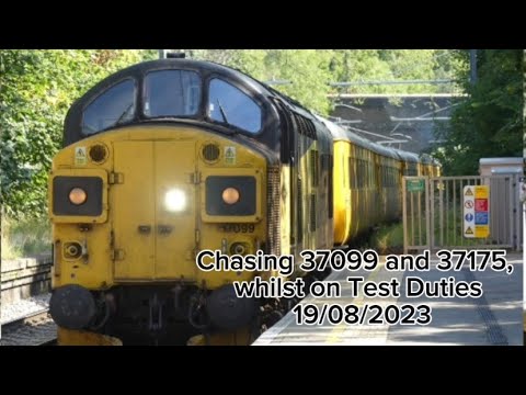 Chasing 37175 and 37099 whilst on Test Duties