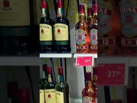 Jack Danial | Chivas | Jameson | Balleys / preços no aeroporto duty free de Frankfurt #india #shorts