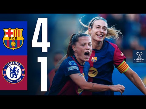 FC BARCELONA 4 vs 1 CHELSEA | UEFA WOMEN'S CHAMPIONS LEAGUE I HIGHLIGHTS 🔵🔴