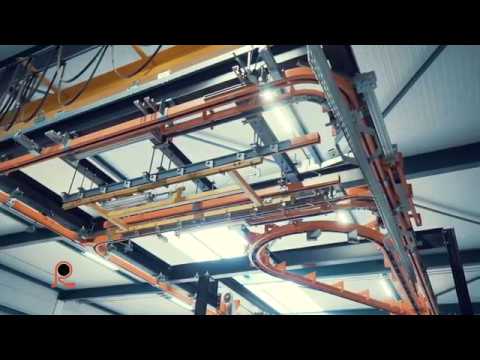 Système de convoyeur monorail manuel  - charge jusqu'à 1000 kg - profil 74x74mm - RTN 240.000_1