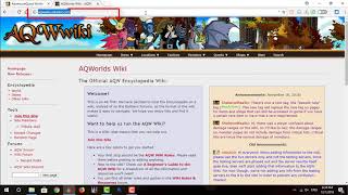 AQW Wiki search bar missing