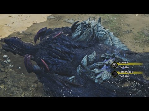 New Arkveld Vs Gore Magala Turf War - Monster Hunter Wilds
