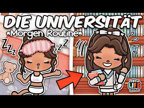 📚 DER ERSTE TAG AN DER UNIVERSITÄT ☀️ ÄSTHETIK MORGEN ROUTINE ☕️ GESCHICHTE TOCA BOCA STORY DEUTSCH
