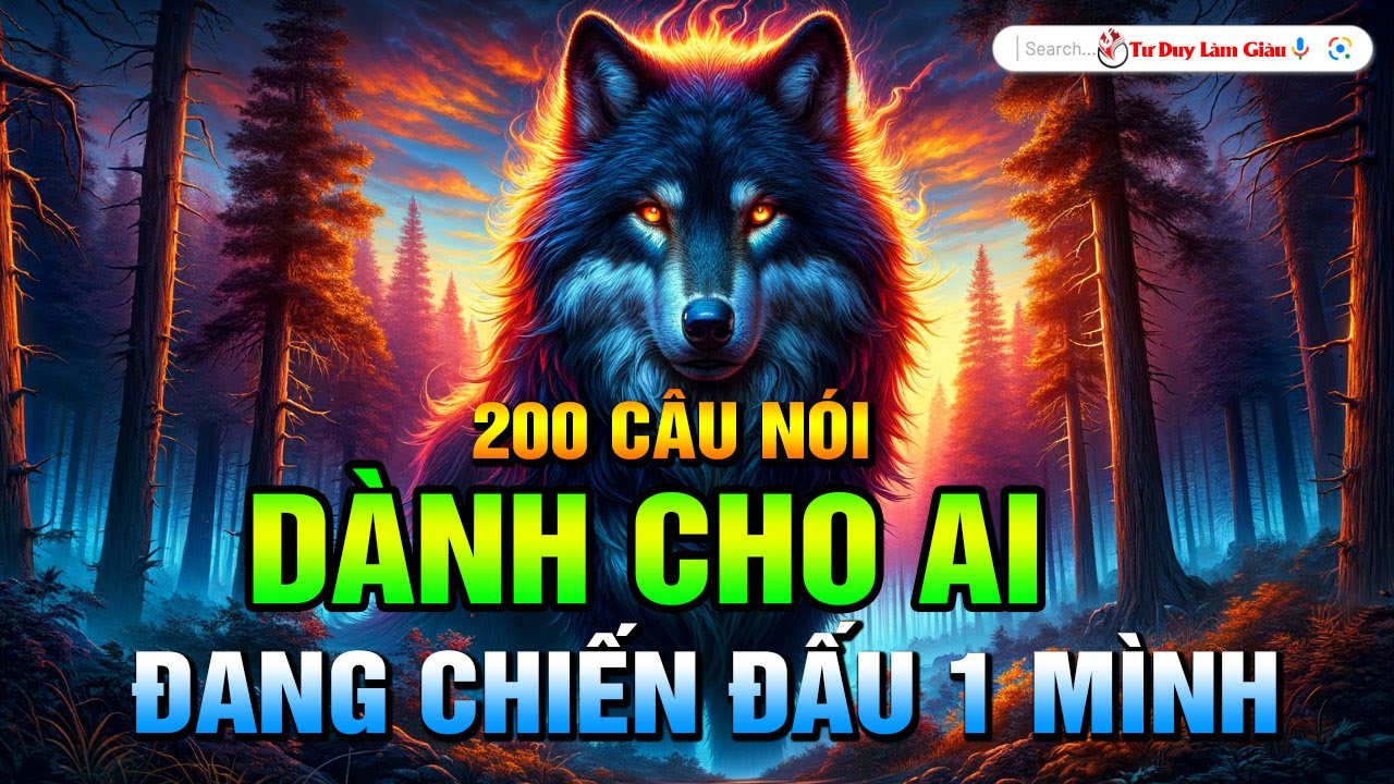 200 CÂU NÓI ĐỘNG LỰC - TRUYỀN CẢM HỨNG DÀNH CHO AI ĐANG CHIẾN ĐẤU 1 MÌNH | Tư Duy Làm Giàu