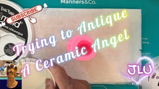 Resin Project -How to Antique a Ceramic Angel in Rose Gold & Silver