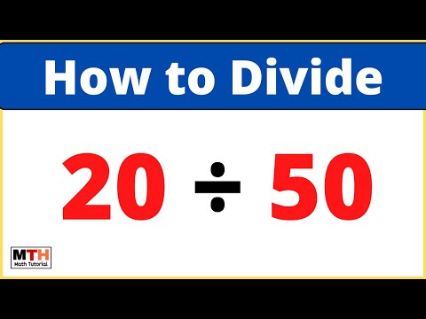 20 divided by 50 (20÷50) | Value of 20/50 | Long Division