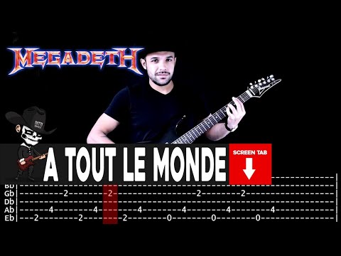 【MEGADETH】[ A Tout Le Monde ] cover by Masuka | LESSON | GUITAR TAB