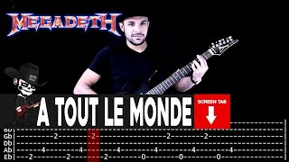 ãaaMEGADETHãaa[ A Tout Le Monde ] cover by Masuka | LESSON | GUITAR TAB