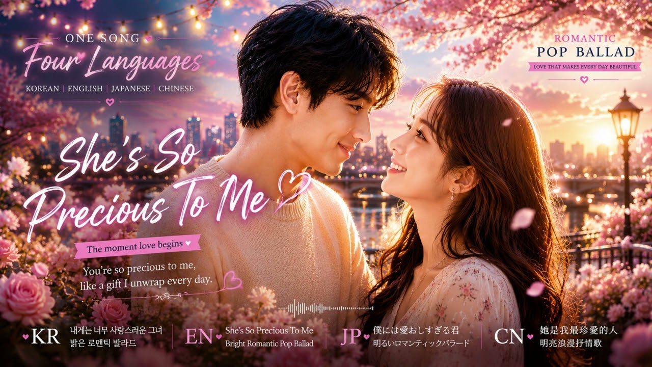 260627-1 She's So Precious To Me | EN Version | Bright Romantic Pop Ballad | One Song Four Languages