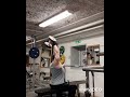 building big triceps with 21kgs dumbbell 10 reps for 3 sets