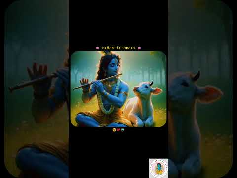 Just close your eyes and feel Krishna's presence around you😇✨ #shortsviral #krishnaflutemusic #radha