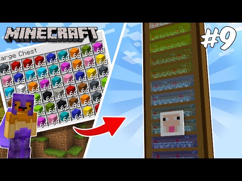I Built The Worlds BIGGEST Wool Farm! Minecraft Let's Play Episode 9...