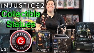 Batman and Harley Quinn Injustice 2 Collectible Statues only available at GameStop!