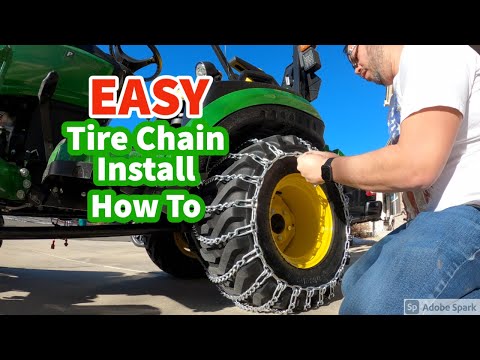 The EASY way to install Tire Chains for all tractors and vehicles