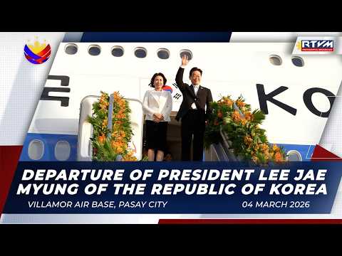 Departure of President Lee Jae Myung and Mrs. Kim Hea Kyung of the Republic of Korea 03/04/2026