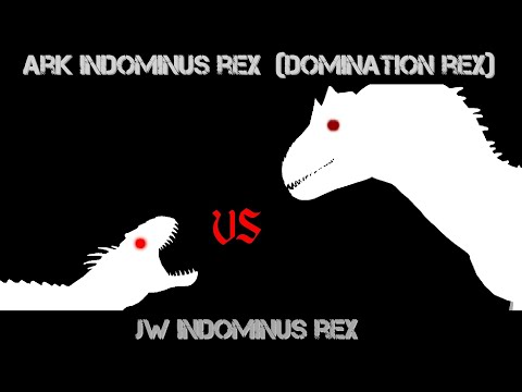 jw indominus rex vs ark indominus rex (domination rex)
