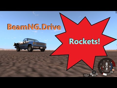 Rockets attached to cars! - BeamNG.drive