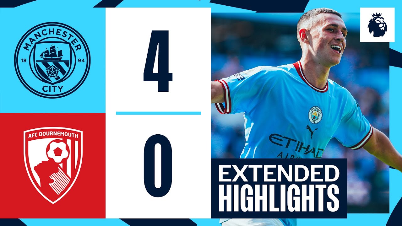 Manchester City vs AFC Bournemouth highlights