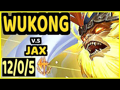 SCARFACE (WUKONG) vs JAX - 12/0/5 KDA TOP GAMEPLAY - EUW Ranked GRANDMASTER
