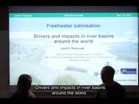 RA3 Seminar | Freshwater salinisation – drivers and impacts in river basins around the world