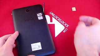How To Unlock Alcatel OneTouch PIXI 7 tablet (9006w, i216, i216X & i216A) by unlock code