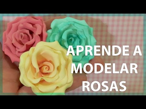 Modelado DE Rosas Para Fimo, Plastilina, Fondant, Padico O Porcelana Fría. DIY Flores.