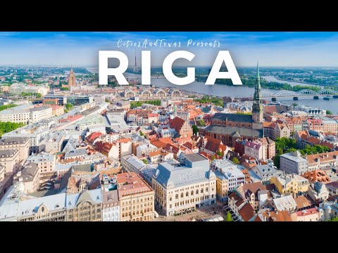 Riga, Latvia 🇱🇻 in 4K Video by Drone ULTRA HD - Flying over Riga