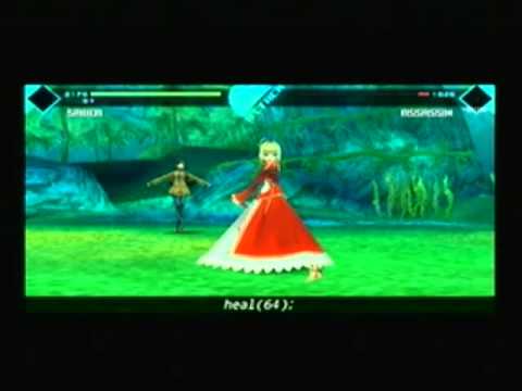 Fate/Extra Walkthrough [ENG] Part 27b - Assassin from the Dark (Saber vs Assassin)