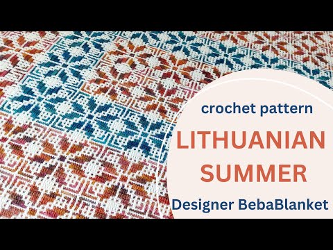 How to get started rectangular center-out mosaic crochet blanket pattern? Designer @BebaBlanket