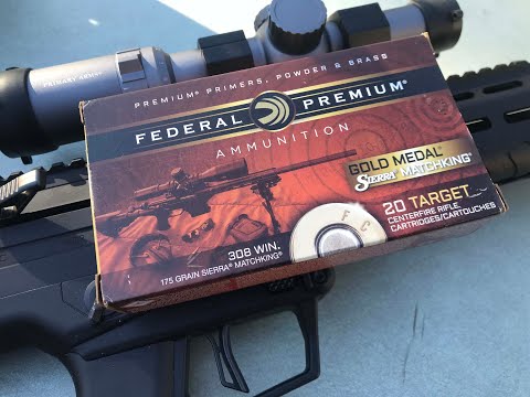 .308 Winchester, 175gr BTHP, Federal Premium, Gold Medal (GM308M2)