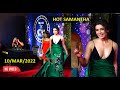 South Indian Beauty Samantha Prabhu Green Gown Critic Choice Awards 2022