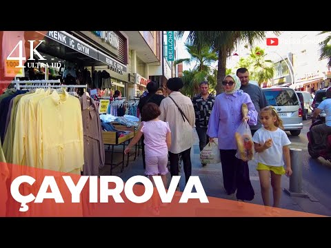 4K Çayırova Kocaeli Şehir Merkezinde Yürüyüş Turu  Türkiye 2025