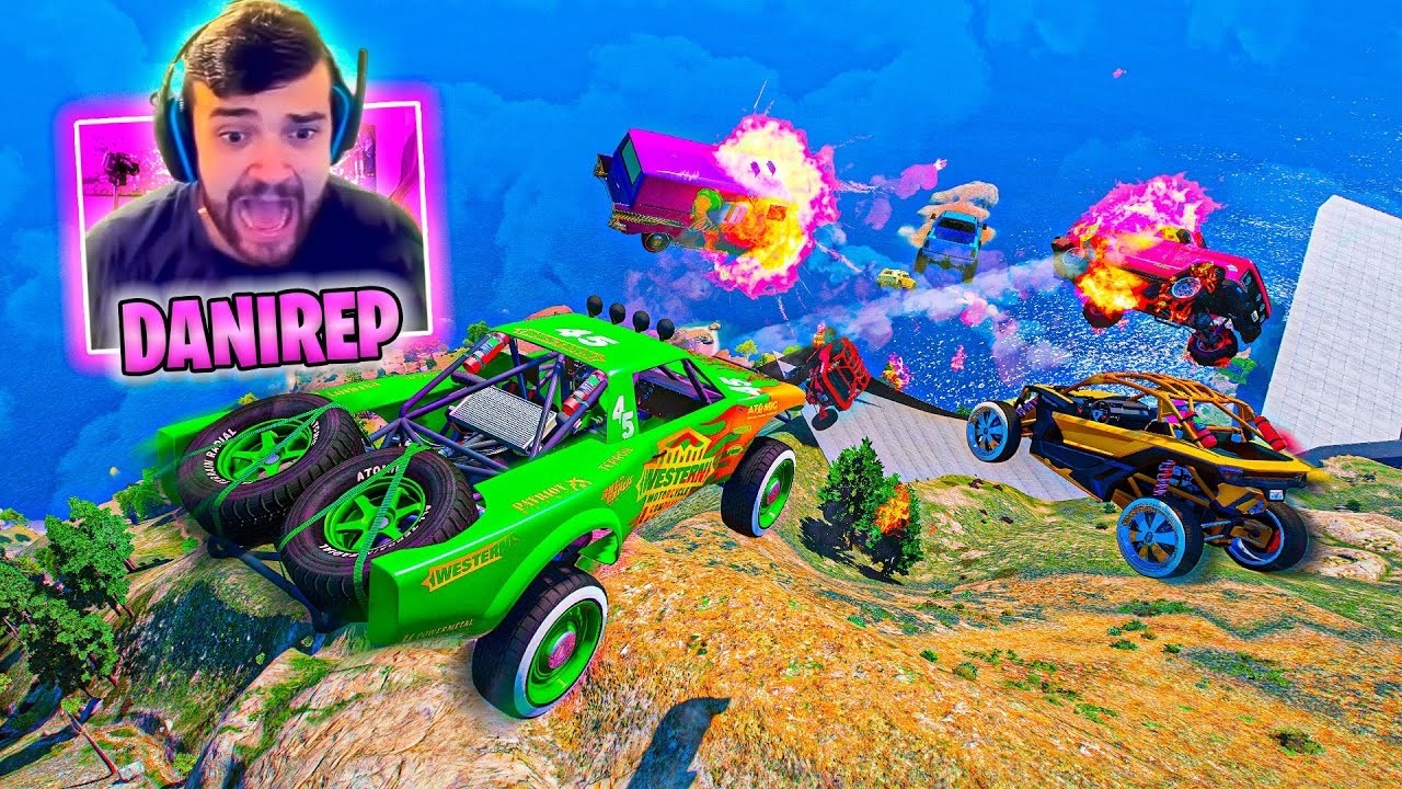 CARRERA PERO LOS COCHES DISPARAN! LOCURA TOTAL! - GTA 5 ONLINE