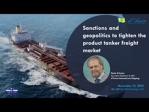 Sanctions And Geopolitics to tighten the Product Tanker Freight Market - DIS Q3 '22
