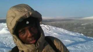 preview picture of video 'Lao snoeshoe walk - Ghana in Lapland'