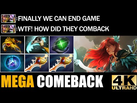 Non-Stop Focus Fire 28 Kills Windranger 2X Divine Rapier VS Mega Creeps - Epic Comeback Dota 2