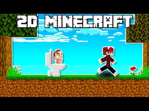 2D MINECRAFT MANHUNT SKIBIDI TOILET İLE 🚽 - Minecraft
