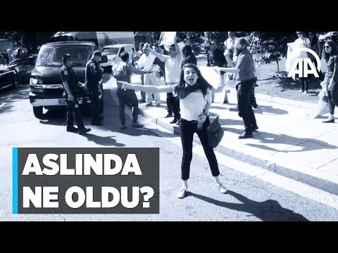 What actually happened in front of the Turkish Embassy in Washington?