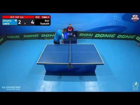 17:00 Dmytro Lebid 0 - 3 Ihor Trydukh West 3 WIN CUP 09.12.2022 | TABLE TENNIS WINCUP