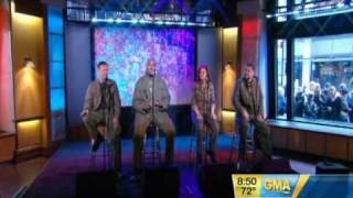 4 Troops singing Live &quot;For Freedom&quot;