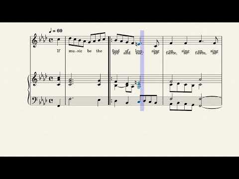Purcell | If Music Be the Food of Love (V.1): Rehearsal Track / Accompaniment
