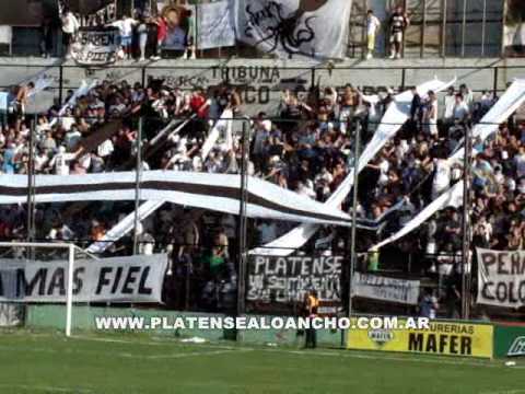 "Hinchada del Calamar en Platense 1 - 0 Atlético de Rafaela | Fecha 19 | Campeonato 2009/10" Barra: La Banda Más Fiel • Club: Atlético Platense