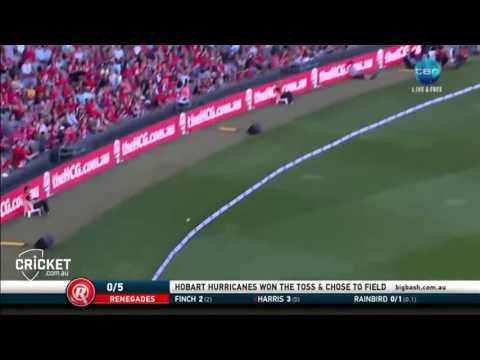 #BBL Melbourne Renegades vs Hobart Hurricanes- Amazing Record Run Chase