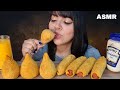 ASMR FOOD COXINHA AND FRIED SAUSAGE ROLL MUKBANG BRASIL EATING SOUNDS